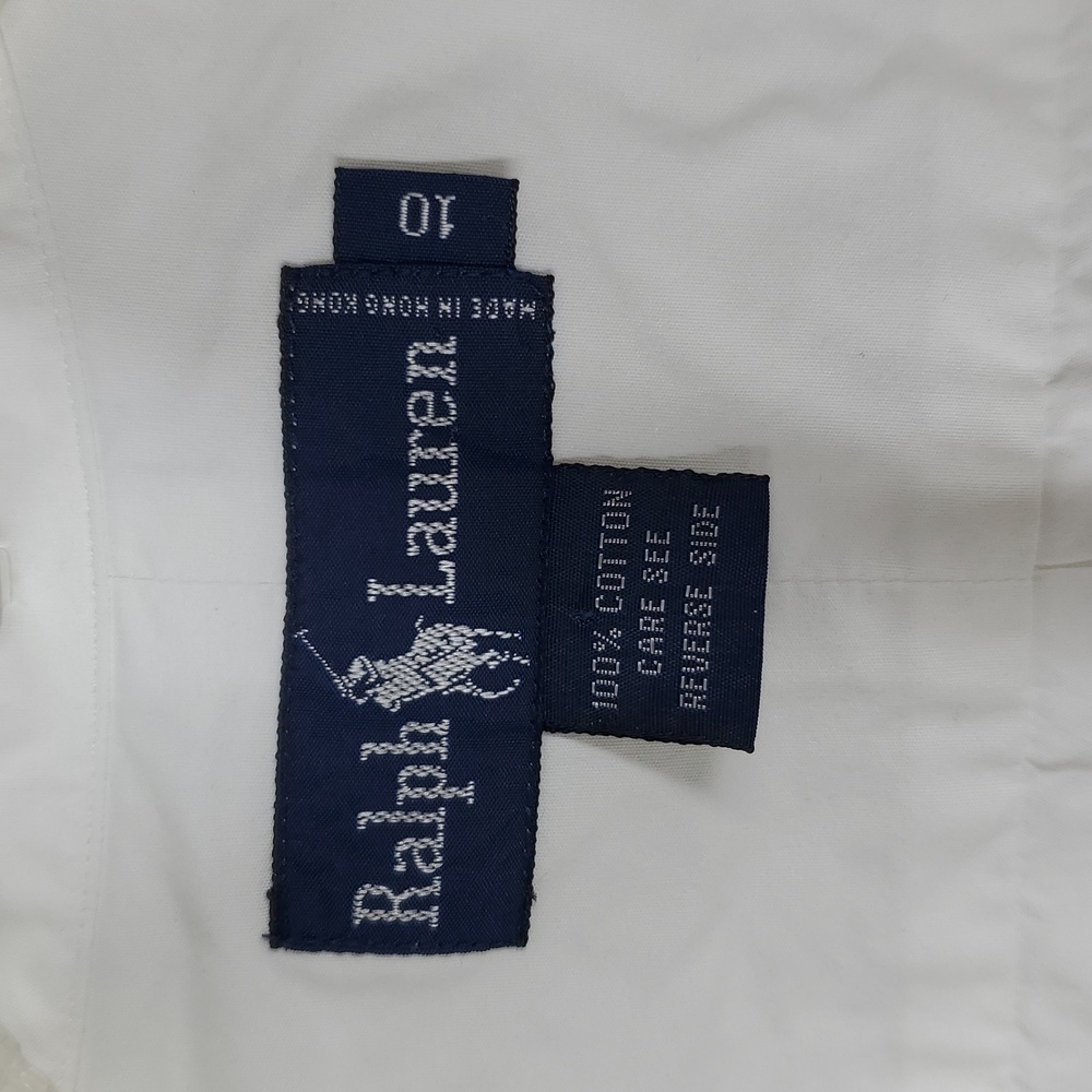 Ralph Lauren White Oxford Button Down Shirt Classic Fit Preppy - Picture 5 of 11